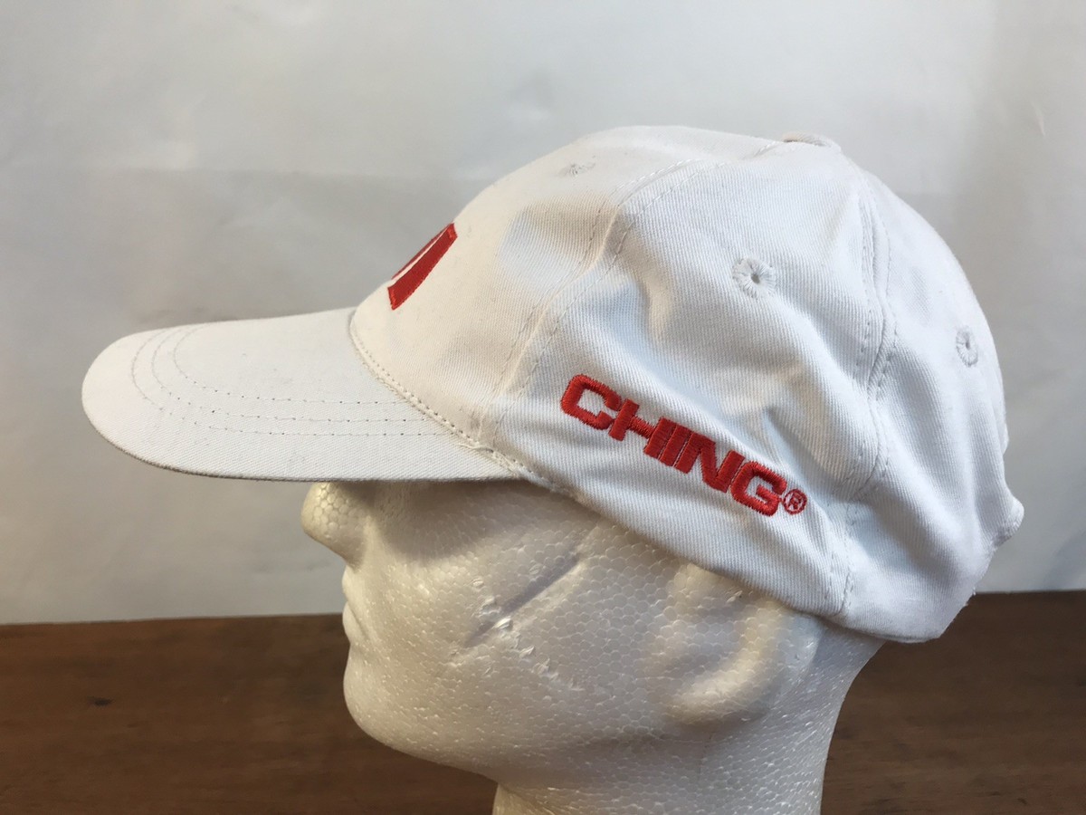 Ching Disc Golf JCGE White Cotton Strapback Baseball Cap CH28 | eBay