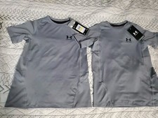Lot of 2 Under Armour Boys' Heat Gear Short-Sleeve T-Shirt Size Youth Medium NWT