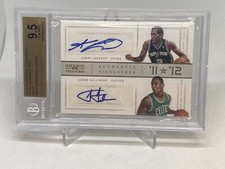2012 NATIONAL TREASURES KAWHI LEONARD GOLD RC ROOKIE AUTO #/25 BGS 9.5 GEM POP 1