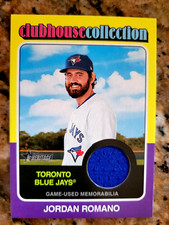 2024 Topps Heritage JORDAN ROMANO Clubhouse Collection Relic! Toronto Blue Jays