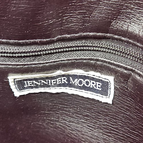 Jennifer Moore gold tone chain crossbody purse black quilted - Picture 4 of 10
