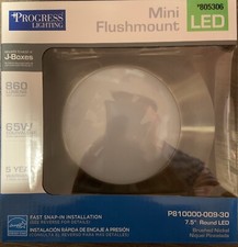 Progress Lighting 7.5-in Brushed Nickel Trans...