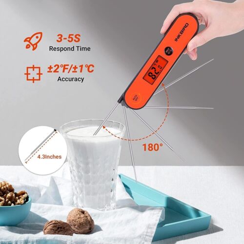 INKBIRD WiFi Bluetooth Grillgebläse ISC-027BW Wiederaufladbar BBQ Thermometer CF - Bild 18 von 19