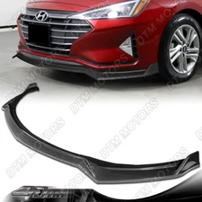 For 19-20 Hyundai Elantra Sedan Carbon Painted Front Bumper Lip Body Kit Spoiler