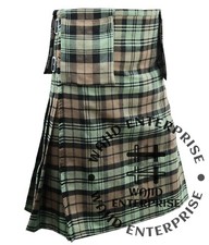 Black Watch Weathered 8 Yard Tartan Kilt - Scottish Handmade Traditional kilts