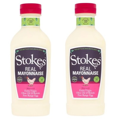 Stokes Real Mayonnaise Squeezy Bottle Gluten Free 420ml PACK OF 2