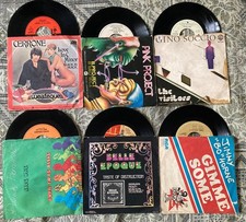 Lotto 6 vinili 45 giri Disco Music Anni 70/80-Completi di copertine,seconda mano