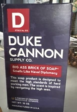 NEW Duke Cannon Supply Co Big Ass Brick of Soap NAVAL DIPLOMACY 10oz
