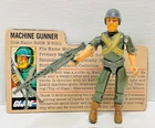 GI Joe 1982 Rock n Roll V1 Complete File Card [AP Gun + Bipod] Hasbro ARAH