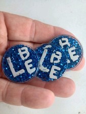 XRay Markers Initials BE 3 Lefts Ready To Ship Blue