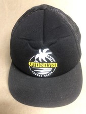 Trucker Style Quicksilver Hat. Black With Logo. Snapback.