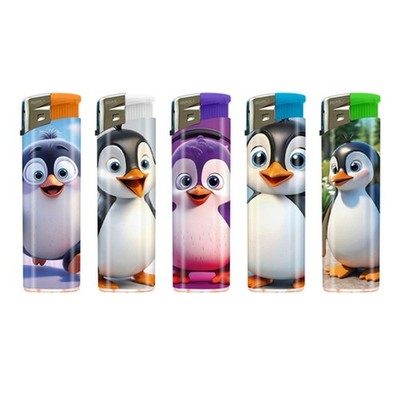 Feuerzeuge Atomic Elektronik F11 Motiv Pinguine