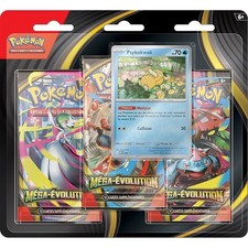 POKEMON TRIPACK CARTE PROMO PSYKOKWAK 3 BOOSTER MEGA EVOLUTION ME01 FR NEUF
