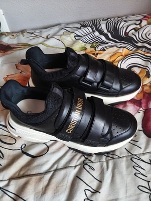 Christian Dior D-Wander women Sneakers Size EU 40. US 9.5 Black/gold. Excellent!