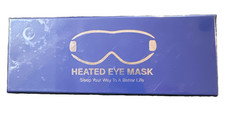 Heated Eye Mask Blue with hot Compress Adjustable Temperature Timming New