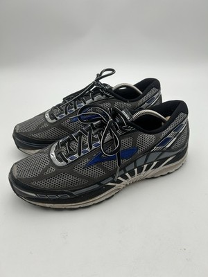 Brooks Dyad 9 Men's Running Shoes In Asphalt, Electric Blue, And Black Size 12