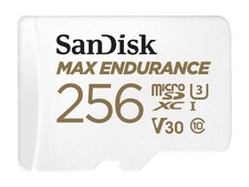 SanDisk MAX ENDURANCE 256 GB Class 10/UHS-I U3 microSDXC sdsqqvr-256g-gn6ia
