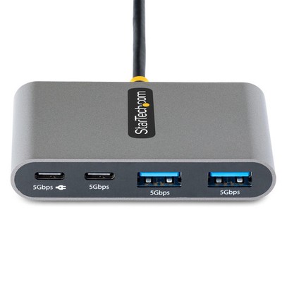 StarTech.com 4-Port USB-C Hub 2x USB-A, 2x USB-C, 85W Power Delivery Pass-Thr...