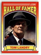 Tom Landry 1990 Score Dallas Cowboys #597