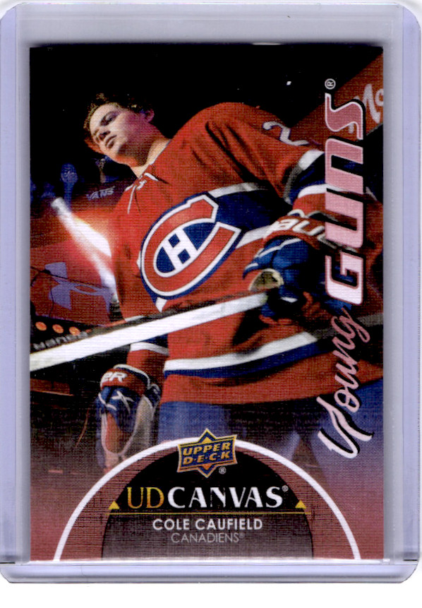2021-22 Upper Deck Series 2 - Ud Canvas Young Guns Cole Caufield #C211 (RC)