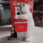 Vintage 2000s COCA-COLA Polar Bear & Penguin Coke Cookie Jar Complete Open Box — photo 10