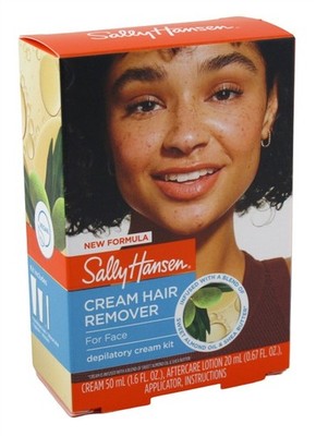 (2 PACK) Sally Hansen Cream Hair Remover For Face 1.6 Ounce