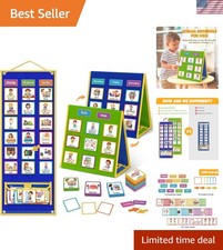 Large Visual Schedule for Kids Chore Reward Chart,Bedtime Routine Chart for T...