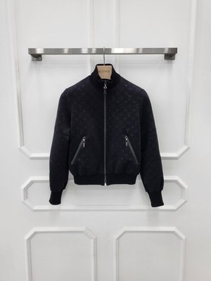 Louis Vuitton Embossed Quilted Monogram Zip-Up Jacket 34 1A9EPY