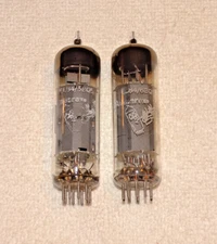 2 x 6BQ5/EL84 Amperex Tubes*Strong Pair*D-Getters*#8