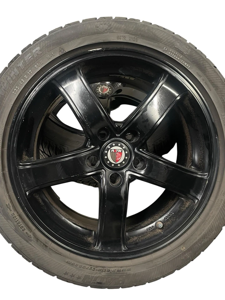 4x VW Seat Skoda Audi Felgen Winterreifen 225/45 R17 91H M+S 5x112 Winterräder - Bild 4 von 4