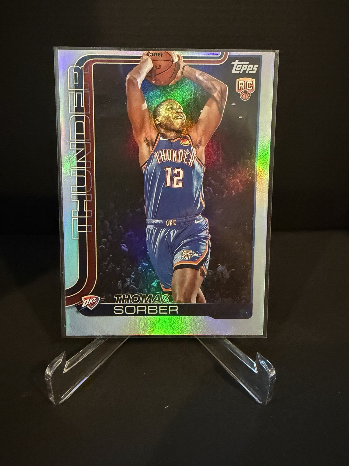 2025-26 Topps - Thomas Sorber #215 Rainbow Foilboard (RC)