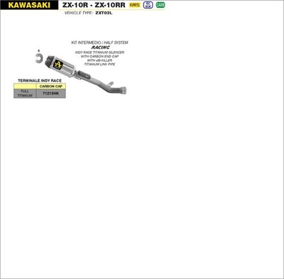 ポコ ARROW + LINK PIPE INDY-RACE TITANIUM RACING SILENCER KAWASAKI ZX