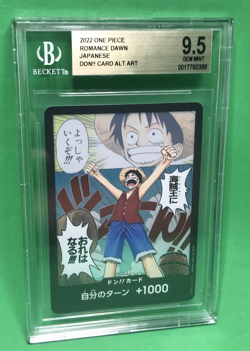 BGS 9.5 GEM DON!! Card Alt Art 2022 One Piece TCG Romance Dawn 