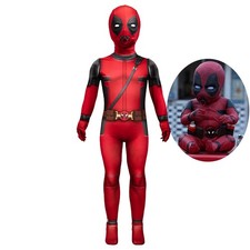 Deadpool  Wolverine Babypool Costume Cosplay Bodysuit Kid's Outfit Ver
