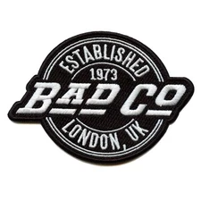 Bad Company EST 1973 Patch Classic Logo Rock Supergroup Embroidered Iron On