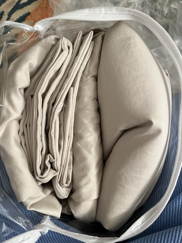 Charter Club Damask Solid 550 TC FULL Sheet Set Parchment