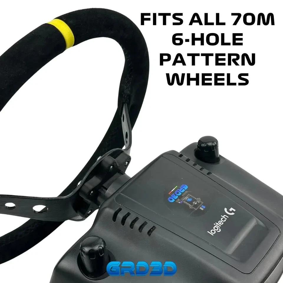 70mm PCD Hub Adapter for Logitech G29/G920/G923/G27 | Aftermarket Wheel Upgrade - Bild 2 von 3