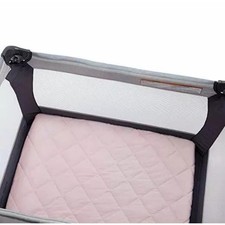 Carters Quilted Woven Playard Fitted Sheet Pink Mattress Cover Baby Bedding Warm