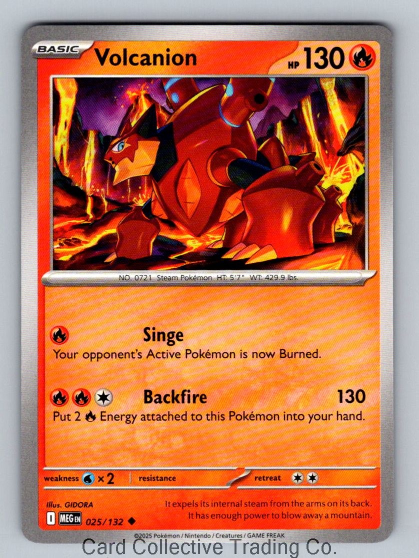 Volcanion Uncommon ME01: Mega Evolution 025/132 NM Normal
