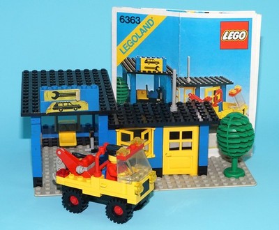 LEGO 6363 LEGOLAND CLASSIC TOWN AUTO SERVICE STATION 100% COMPLETE 1980 LEGO ...