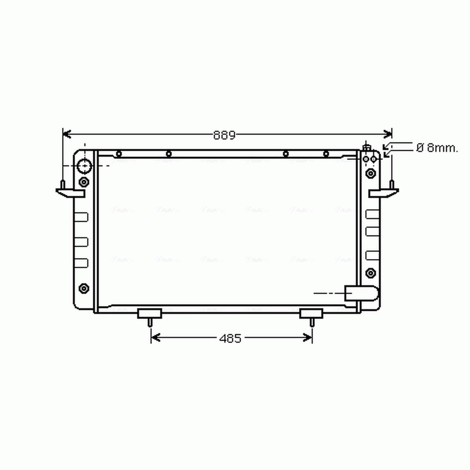 Radiator AU2099 AVA ESR2630 ESR3687 ESR3688 ESR74 ESR75