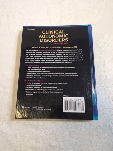 Clinical Autonomic Disorders Third Edition by Phillip Low - Picture 2 of 7