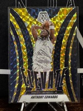 2024-25 Panini Mosaic - Elevate Anthony Edwards #3 Reactive Yellow Mosaic /99