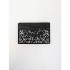 Amiri Q:2 / Pebbled Bandana Card Holder in Black BNWDB OS