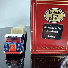 EFE 19302 W.H.BOWKER ATKINSON ARTIC FLATBED TRUCK WITH LOAD 1:76 4MM SCALE