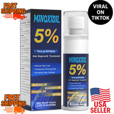 5 Minoxidil Hair Growth Serum 2oz w/ Biotin Batana Rosemary Hair Beard