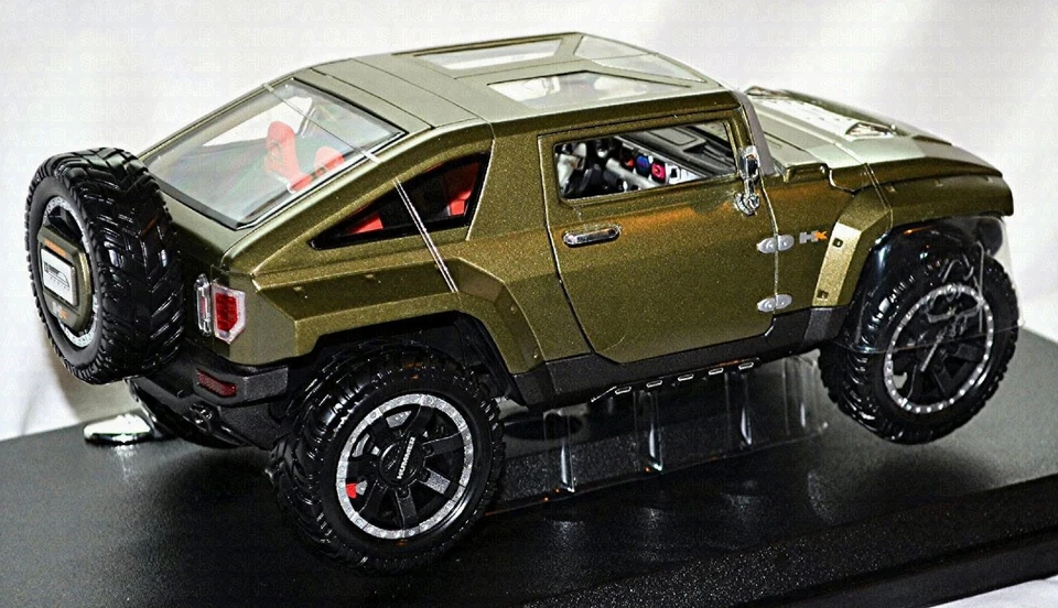 Hummer HX Concept SUV 2 Porte 2008 Verde Matt Metallic 1:18 Maisto 36171 - Immagine 4 di 4