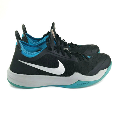 Nike Zoom Crusader Black Blue Low Top Basketball Shoes Youth Size 7 630909-002