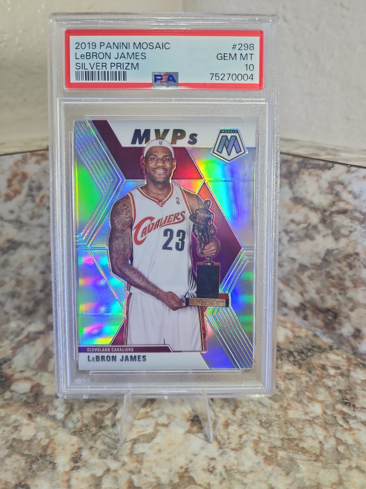 2019 Lebron James Panini Mosaic Silver Prizm Psa 10!