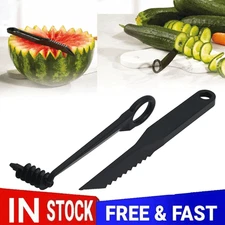 Kitchen Spiral and V-Shaped Tools,2in1 spiral Cutter and V-Shaped Fruit Knife US